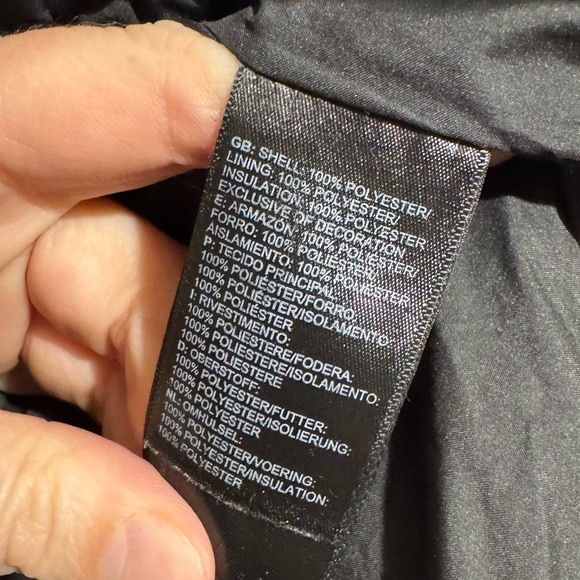 The North Face Black Quilted Jacket Coat Women Size L Classic Fall Lightweight - Picture 4 of 5